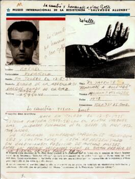 Ficha técnica de obra donada por Rafael Canogar al Museo Internacional de la Resistencia Salvador Allende.