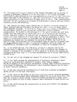 Study of reported violations of human rights in Chile, with particular reference to torture and other cruel, inhuman or degrading treatment or punishment (4)
