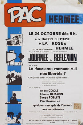 PAC hermee. Journee de reflexión, le fascisme menace-t-il nos libertés? - Retiro, el fascismo amenaza con nuestras libertades?