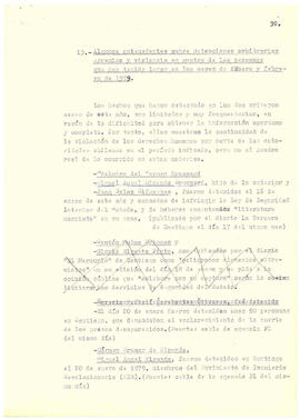Algunos antecedentes sobre detenciones arbitrarias, apremios y violencia en contra de las personas (...) (1)
