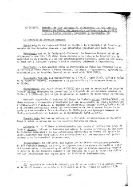 Estudio de los informes de violaciones de los derechos humanos en Chile, con particular referencia a la tortura y otros tratos y castigos crueles, inhumanos o degradantes (1)
