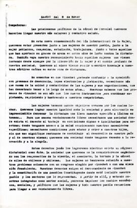 Saludo del 8 de Marzo