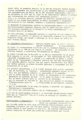 Documento final de la V sesión de la Comisión Internacional Investigadora de los Crímenes de la Junta Militar en Chile. (6)