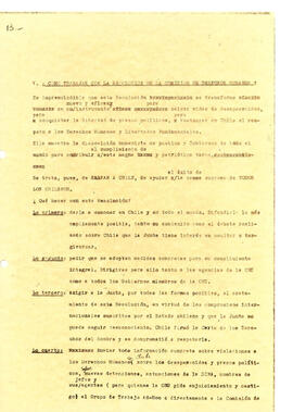 Comisión de derechos humanos de la Naciones Unidas: ¡La más enérgica condena al régimen de Augusto Pinochet! (14)