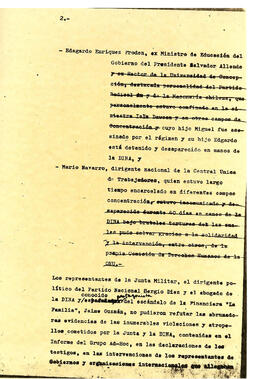 Comisión de derechos humanos de la Naciones Unidas: ¡La más enérgica condena al régimen de Augusto Pinochet! (3)
