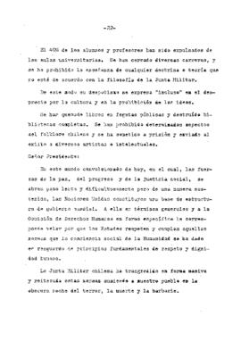Estudio de los informes de violaciones de derechos humanos en Chile, con particular referencia a la tortura y otros tratos o castigos crueles, inhumanos o degradantes (24)
