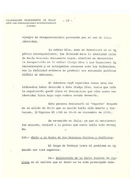 Estudio de los informes de violaciones de derechos humanos en chile, con particular referencia a la tortura y otros tratos o castigos crueles, inhumanos o degradantes. Nota de la Secretaría (20)