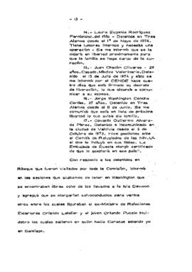 Estudio de los informes de violaciones de derechos humanos en Chile, con particular referencia a la tortura y otros tratos o castigos crueles, inhumanos o degradantes (17)