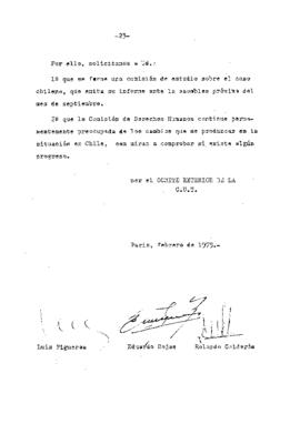 Estudio de los informes de violaciones de derechos humanos en Chile, con particular referencia a la tortura y otros tratos o castigos crueles, inhumanos o degradantes (25)