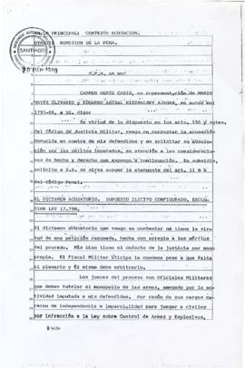 En lo principal: Contesta acusación