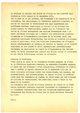 Declaration de M. de Angelini, representant de la federation syndicale mondiale a la 3la session de la comission des droits de l'home. (6)