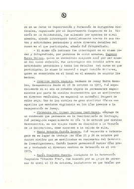 Memorándum acerca de las violaciones a los derechos humanos en Chile en diferentes campos de acción hasta el último año (11)