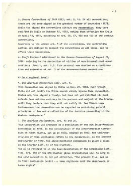 The protection of human rights and the impact of emergency situations un international law: the chilean case (5)