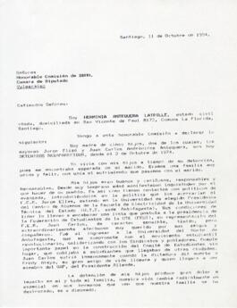 Señores. Honorable Comisión de DDHH. Camara de Diputado